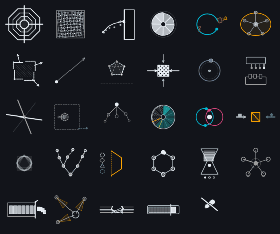 B4 Gemini — 29 animated agent-state glyphs
